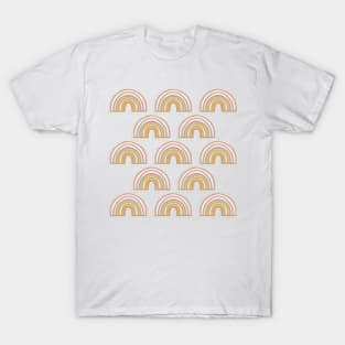 Rainbow No. 10 - delicate golden jewel pattern T-Shirt